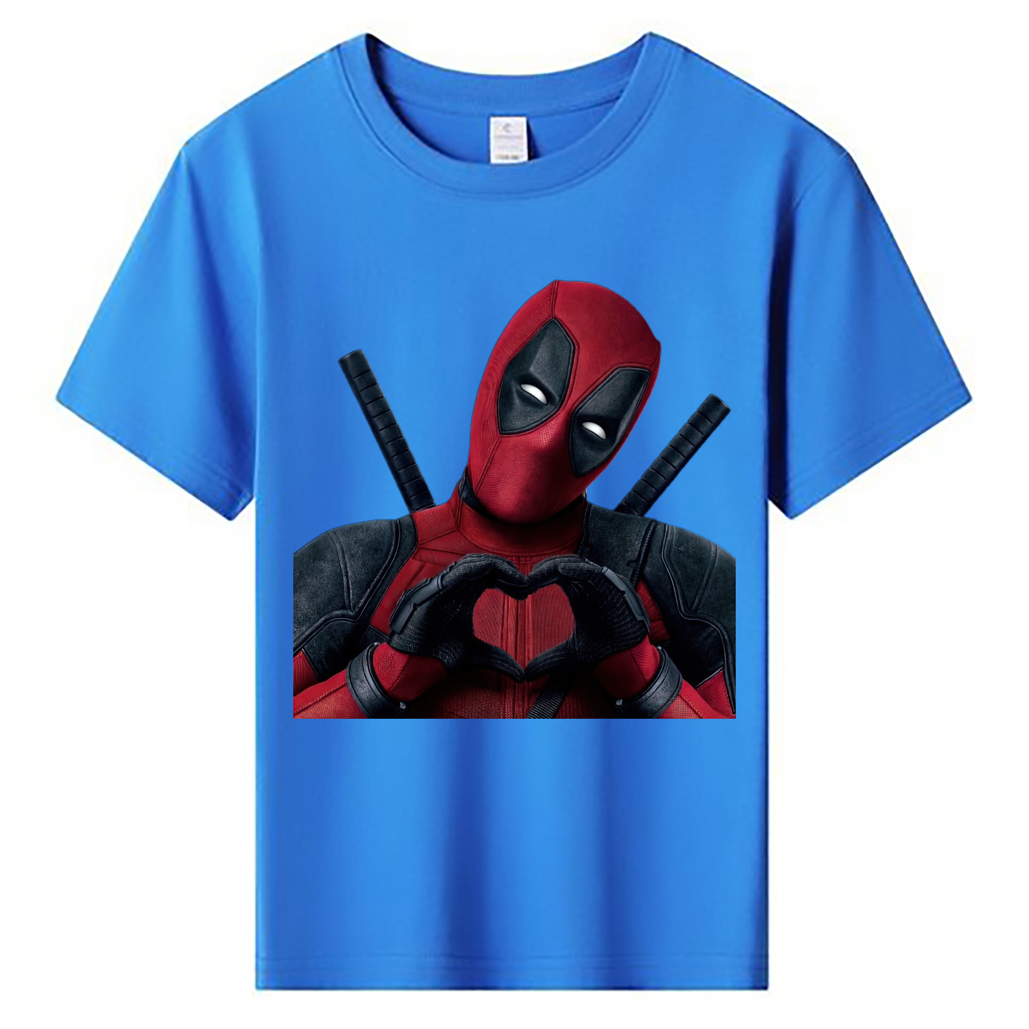 （画像用） Deadpool デッドプール 綿100％キッズTシャツ（フロントプリント）